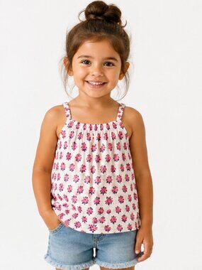 Old Navy Floral Tank 4T 🌸 Summer Top Niña Pool Ready ☀️